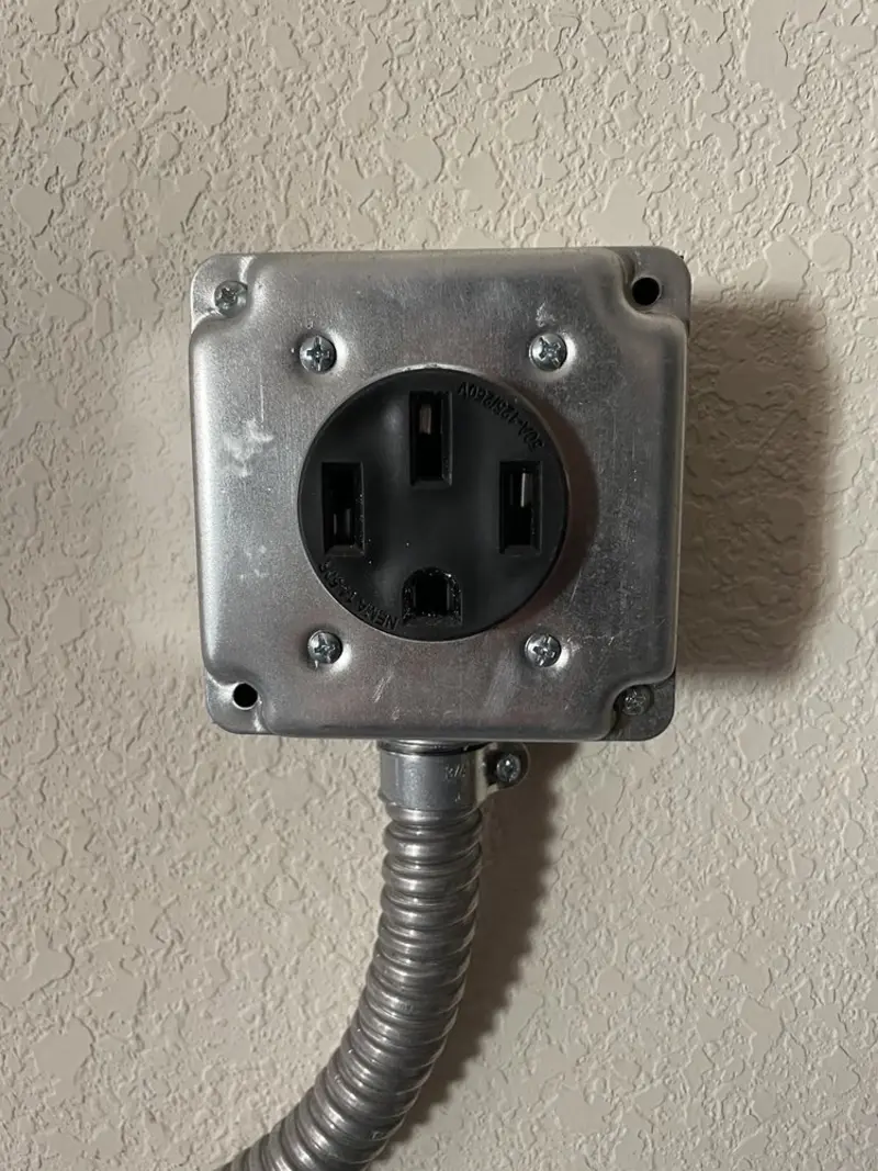 NEMA 14-50 outlet installed for Electrical Panel Upgrade in Vero Beach South